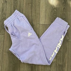 Women’s adidas sweats size small purple